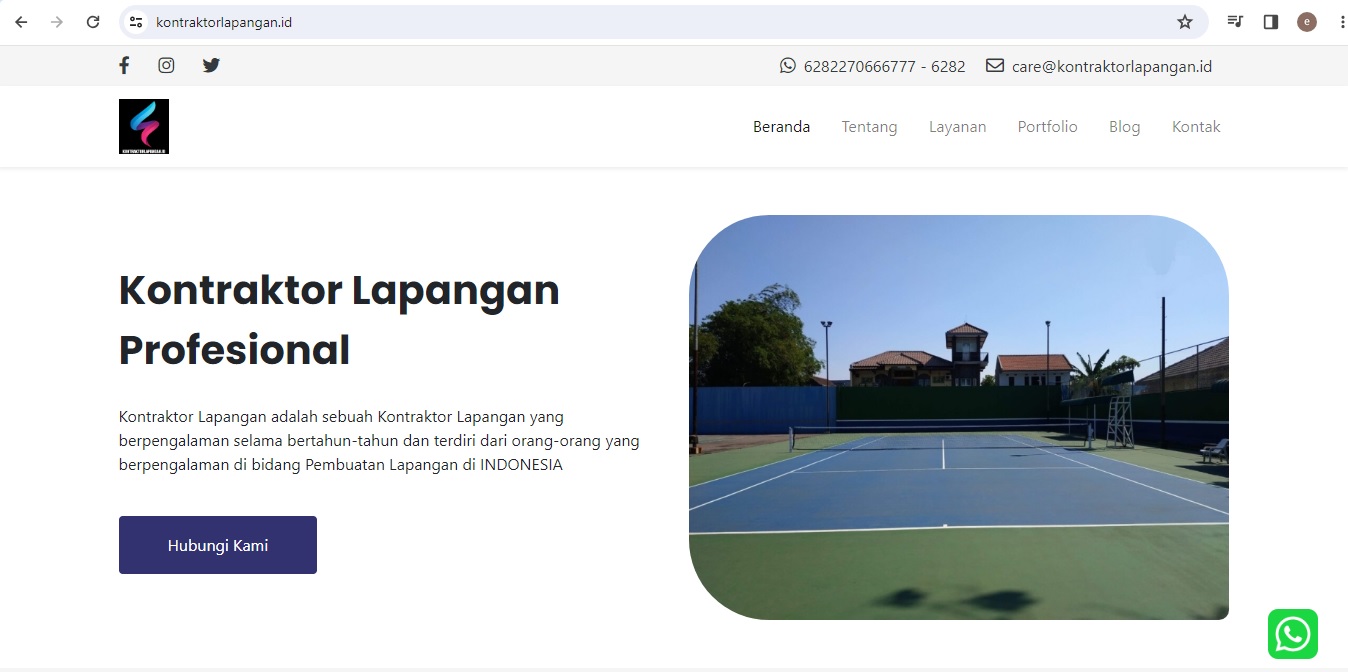 Web Company Profile - Kontraktor Lapangan